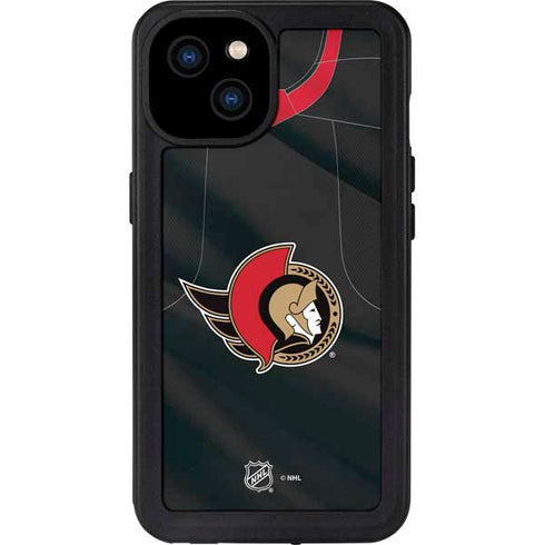 NHL Ottawa Senators Home Jersey iPhone 15 Plus Waterproof Case